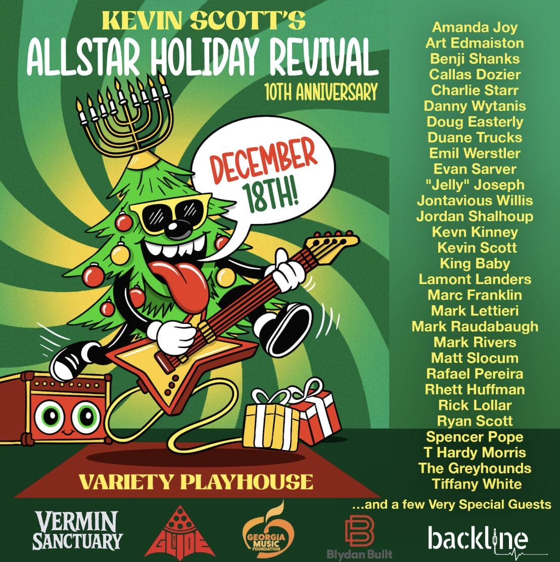 Kevin Scott’s 10th Annual Holiday Revival Concert to Feature Duane Trucks, Charlie Starr, Kevn Kinney and More